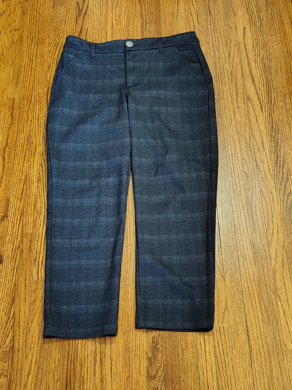 Democracy Navy Plaid Dress Pants